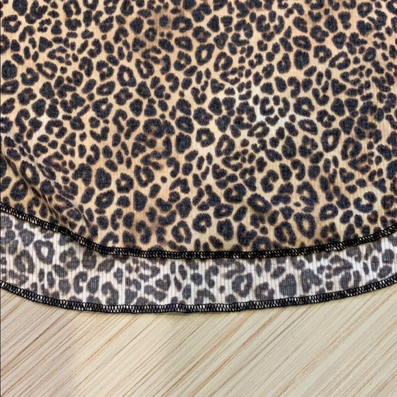 PINK Low-back cheetah print ribbed tank top - Picture 3 of 6